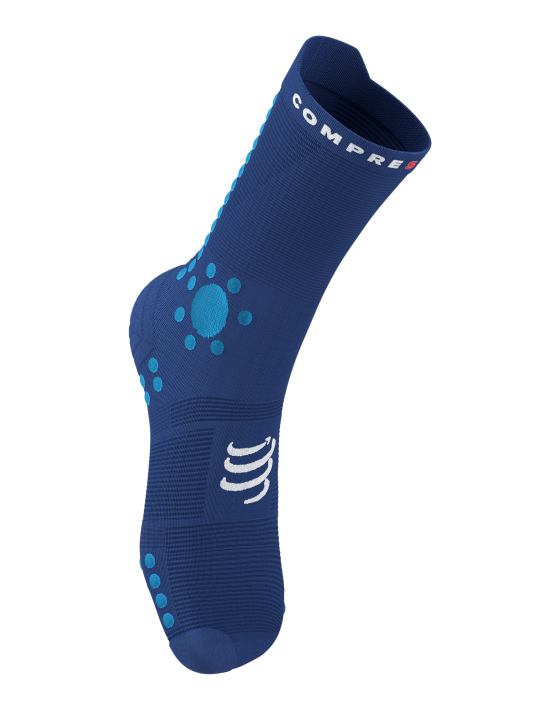 Pro Racing Socks v4.0 Trail - Sodalite/Fluo Blue