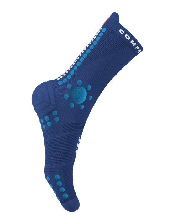 Pro Racing Socks v4.0 Trail - Sodalite/Fluo Blue