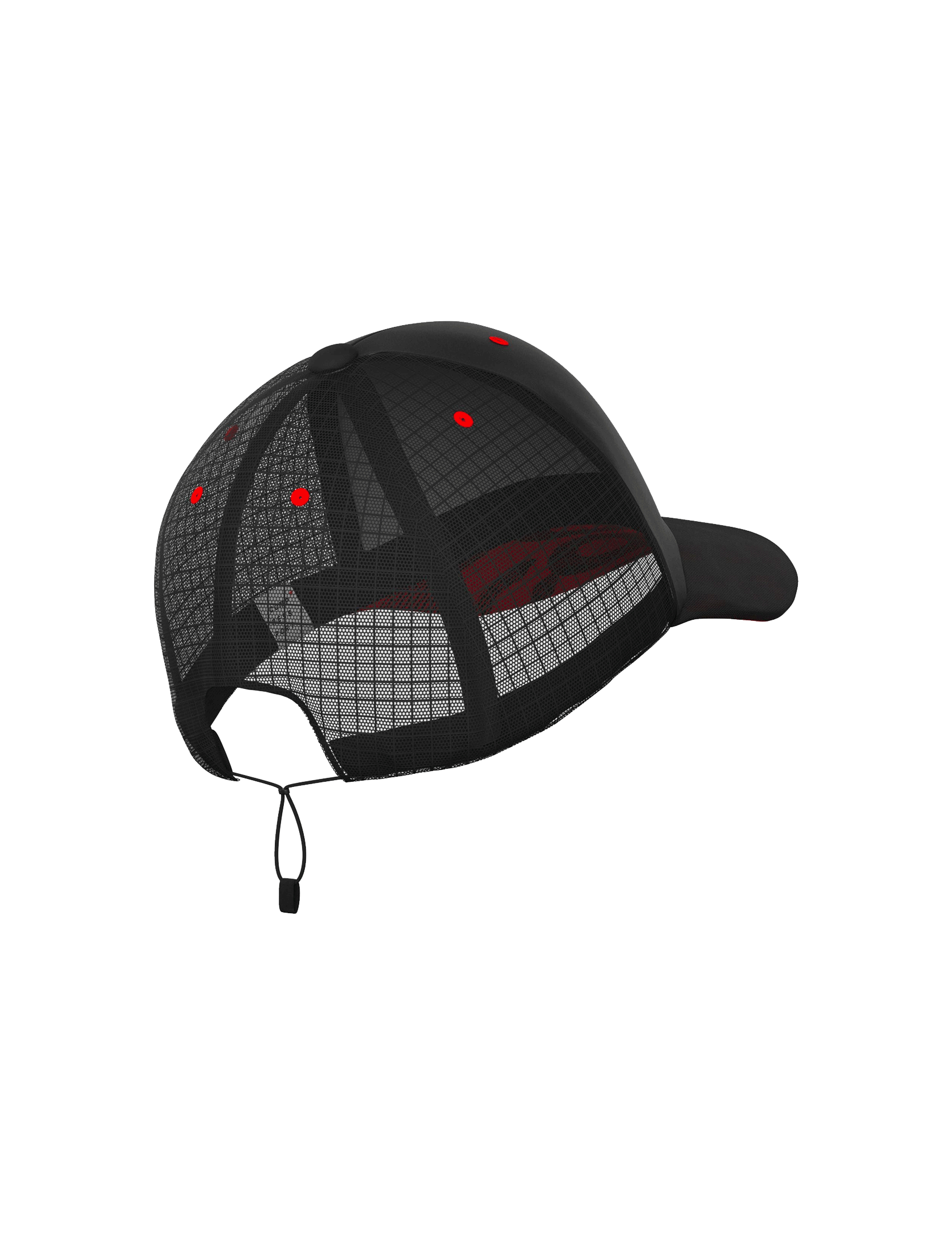 Racing Trucker Cap - Black/Red