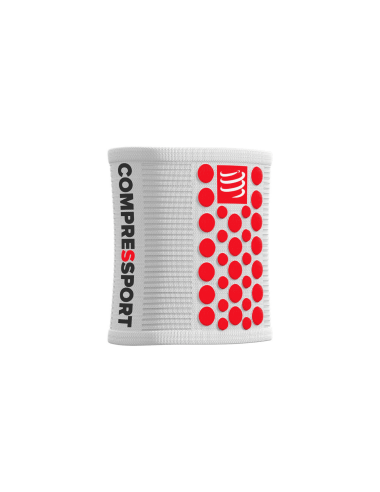 Sweatbands 3D.Dots WHITE/RED