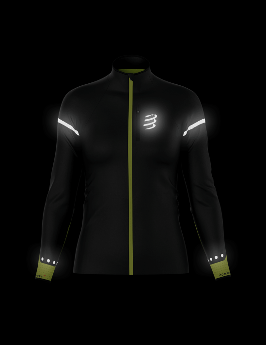 Hurricane Windproof Jacket Flash W - Black / Fluo Yellow
