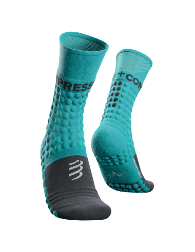 Pro racing socks winter run bleu du nil