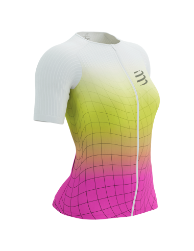 Tri Postural Aero SS Top W - Safe Yellow/Neo Pink