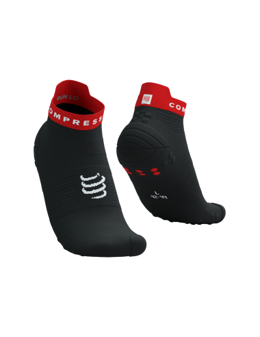 Pro Racing Socks v4.0 Run Low - Black/Core Red