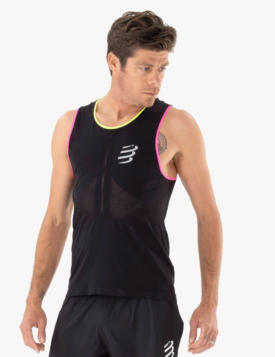 Pro Racing Singlet M BLACK/SAFE YELLOW/NEO PINK