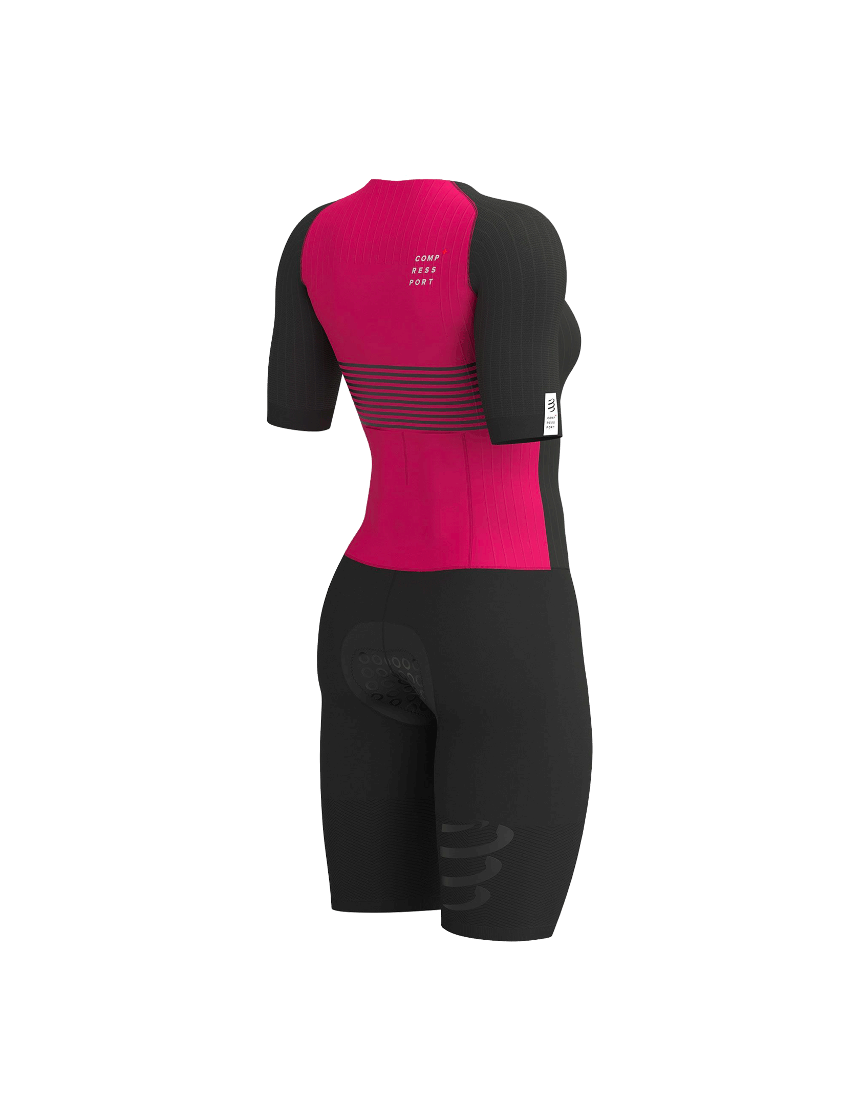 Aero SS Trisuit W - Black/Jazzy