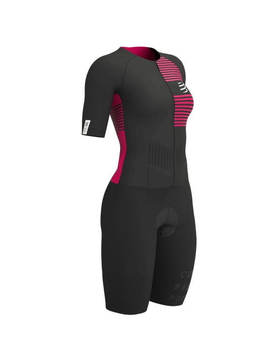 Aero SS Trisuit W - Black/Jazzy