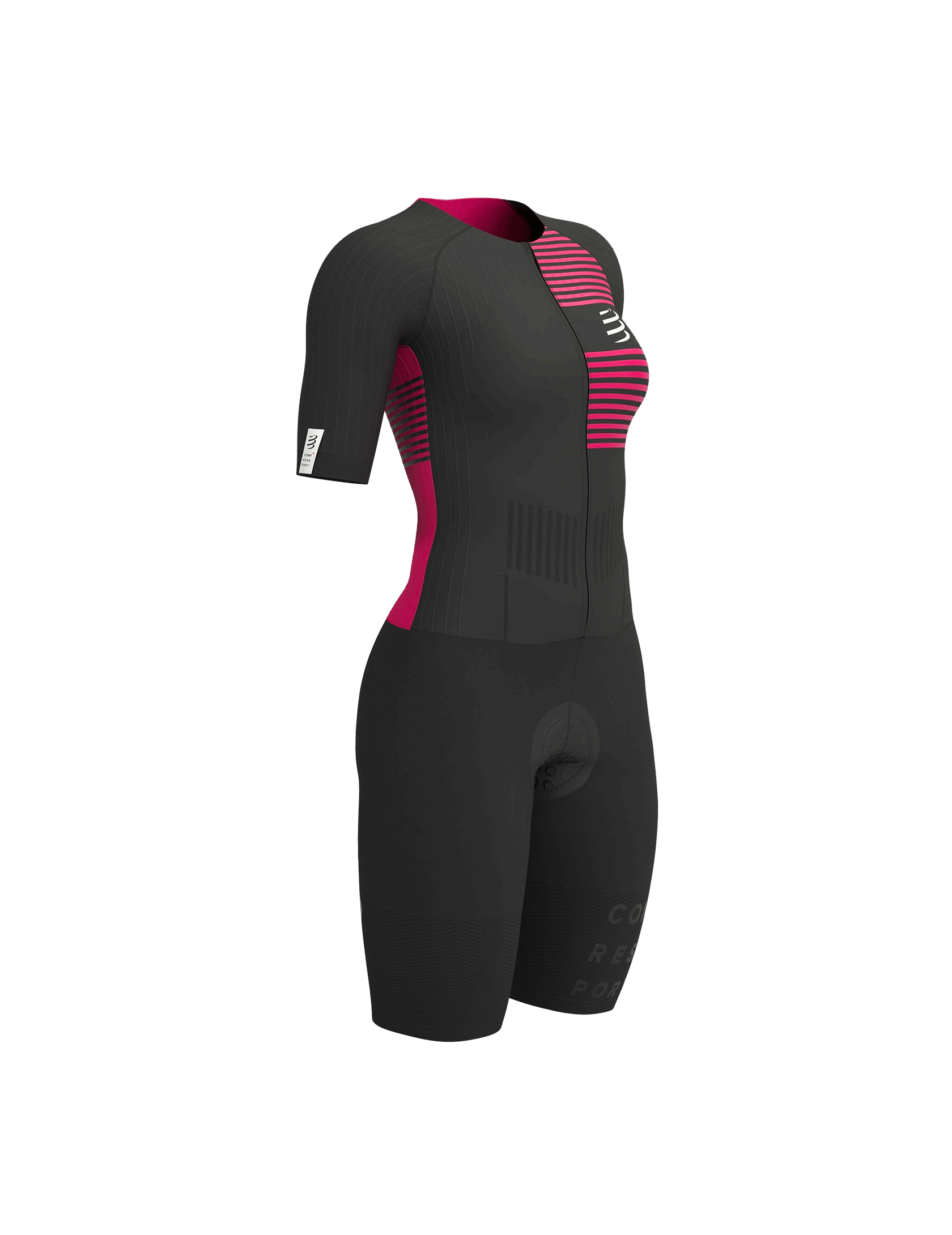 Aero SS Trisuit W - Black/Jazzy