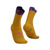Pro Racing Socks v4.0 Run High - Saffron/Dazz Blue