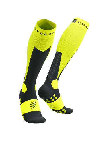 Ski Touring Full Socks - Safe Yellow/Black