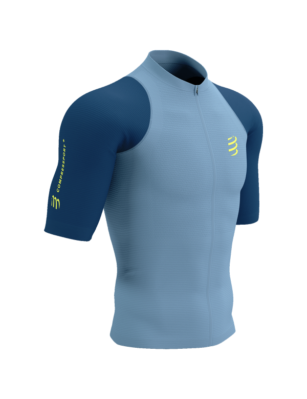 Trail Racing Postural SS Top M - Denim/Poseidon