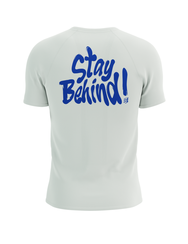Trail Racing SS Tshirt M Stay Behind Star - White