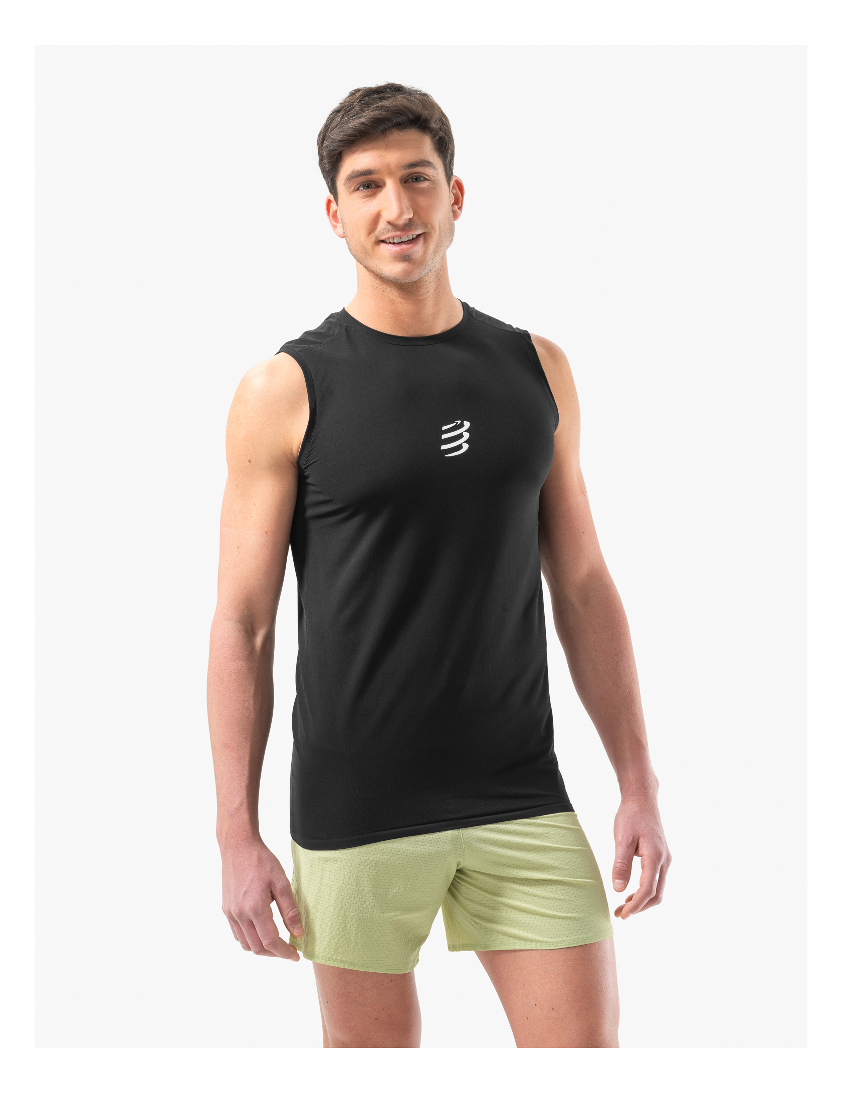 Trail Racing Tank M - Black | Running T-shirt | Compressport
