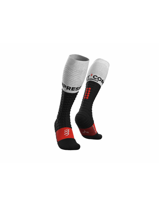 Alpine Ski Merino Full Socks BLACK/WHITE